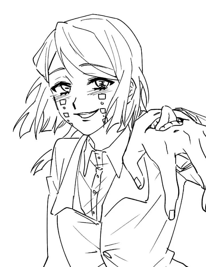 Desenhos de Enmu Demon Slayer Para Colorir 13