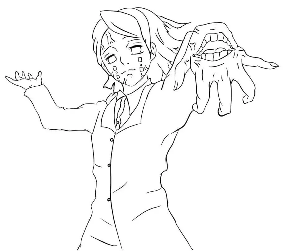 Desenhos de Enmu Demon Slayer Para Colorir 8