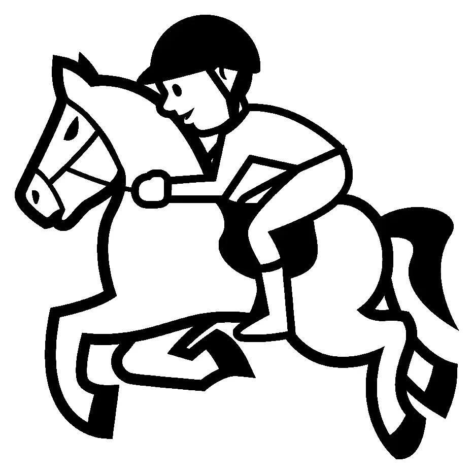 Equestrian Sports Coloring Pages 10