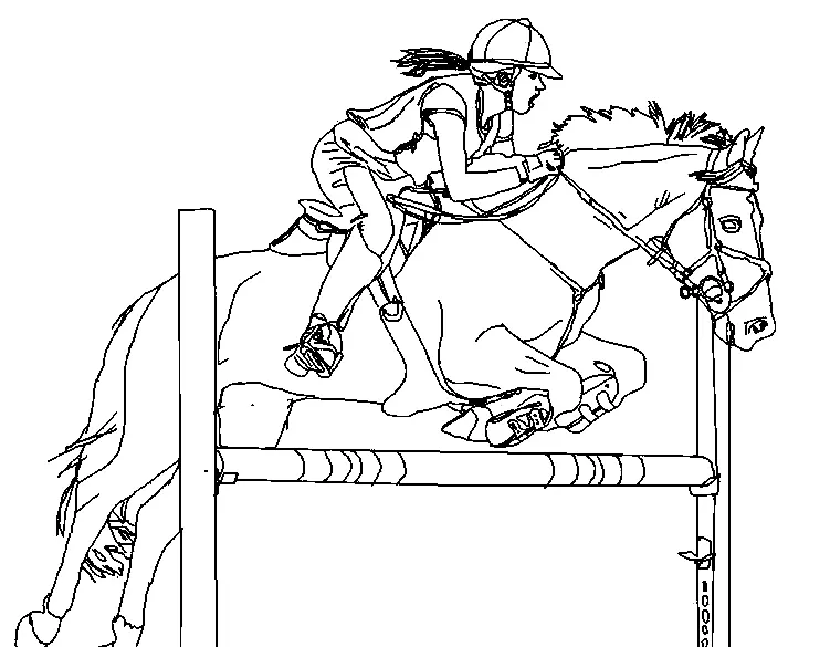 Equestrian Sports Coloring Pages 5