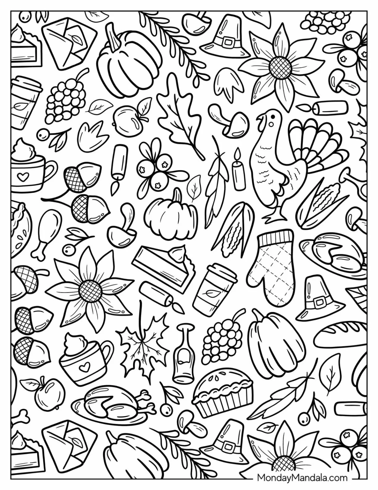 Fall Adult Coloring Pages 14