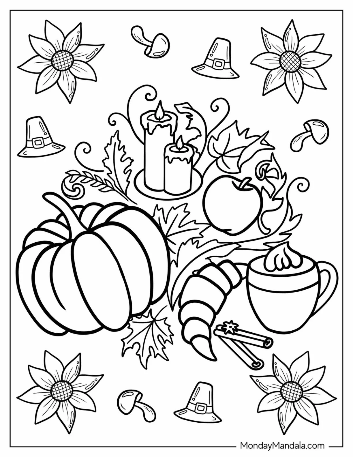 Fall Adult Coloring Pages 25