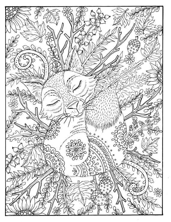 Fall Adult Coloring Pages 5