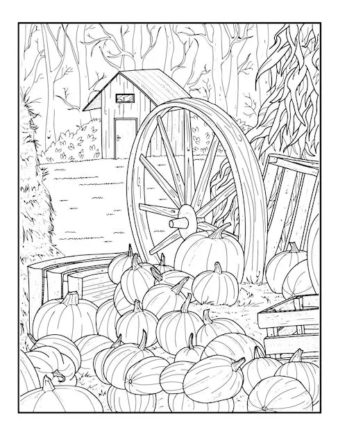 Fall Adult Coloring Pages 7