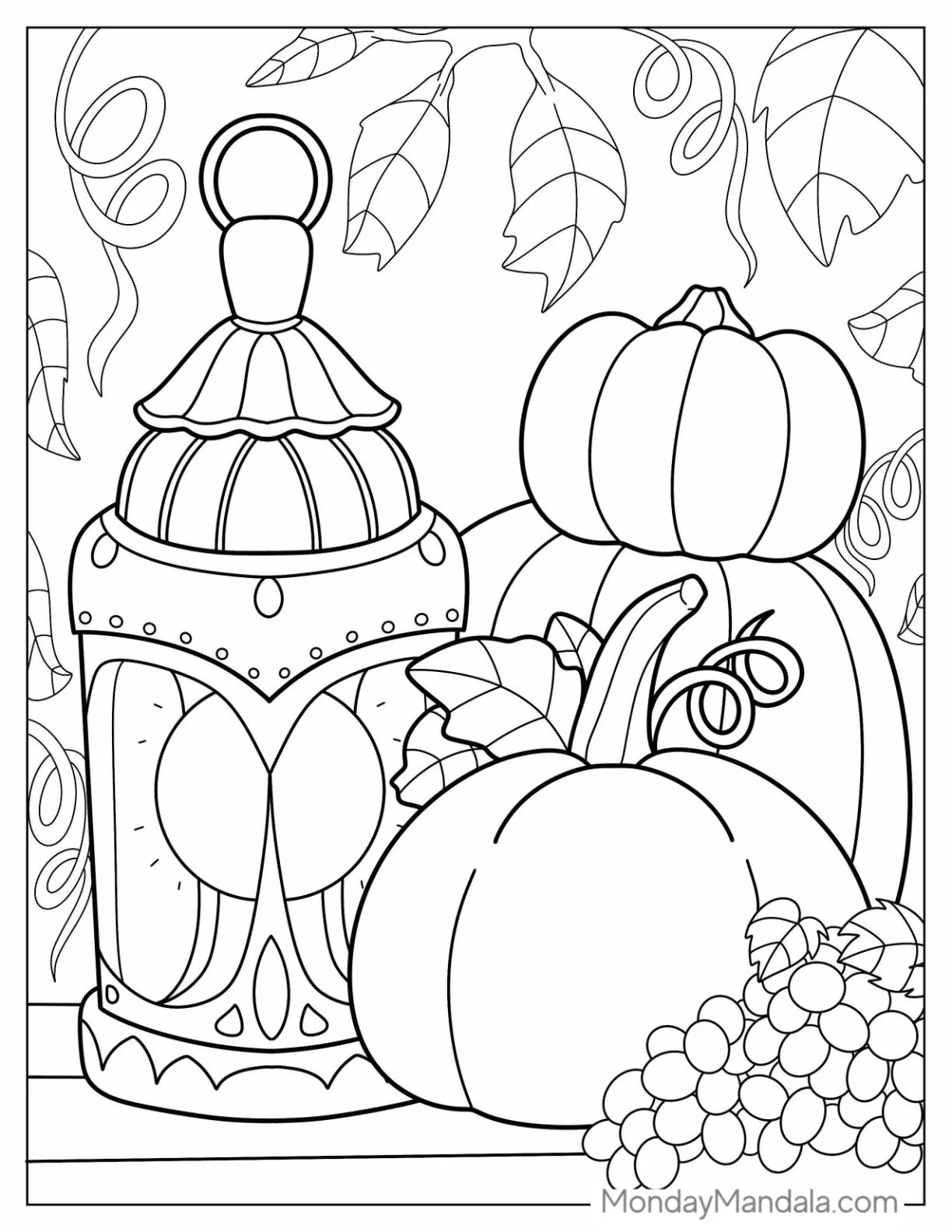 Fall Adult Coloring Pages 9