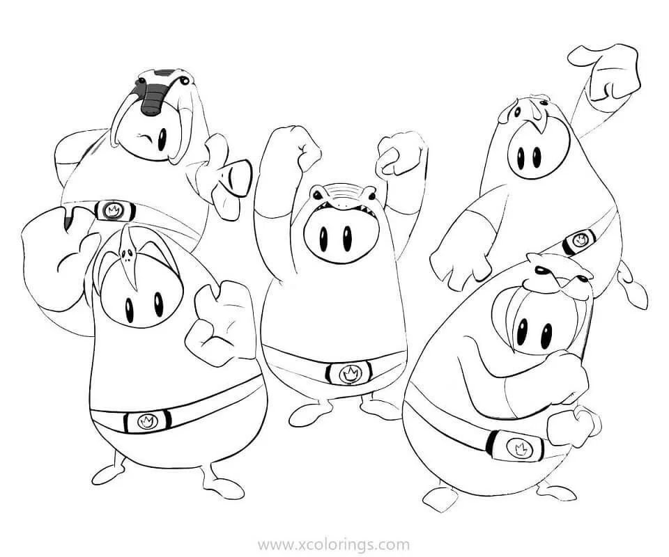 Fall Guys Coloring Pages 19