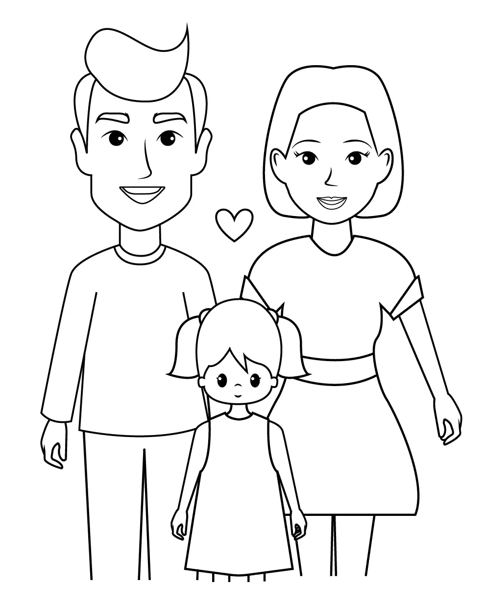 Desenhos de Family Para Colorir 10