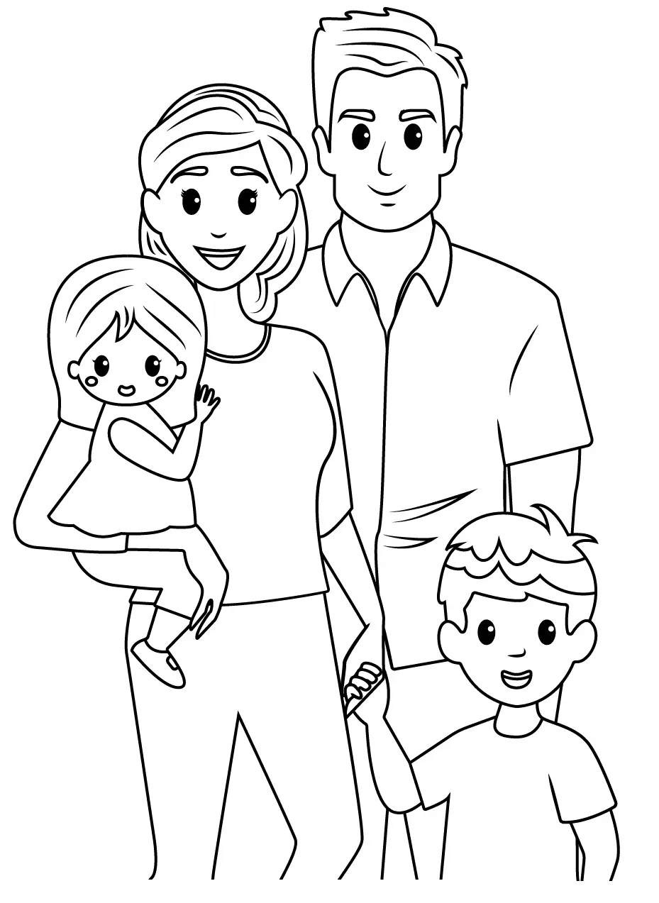 Desenhos de Family Para Colorir 19
