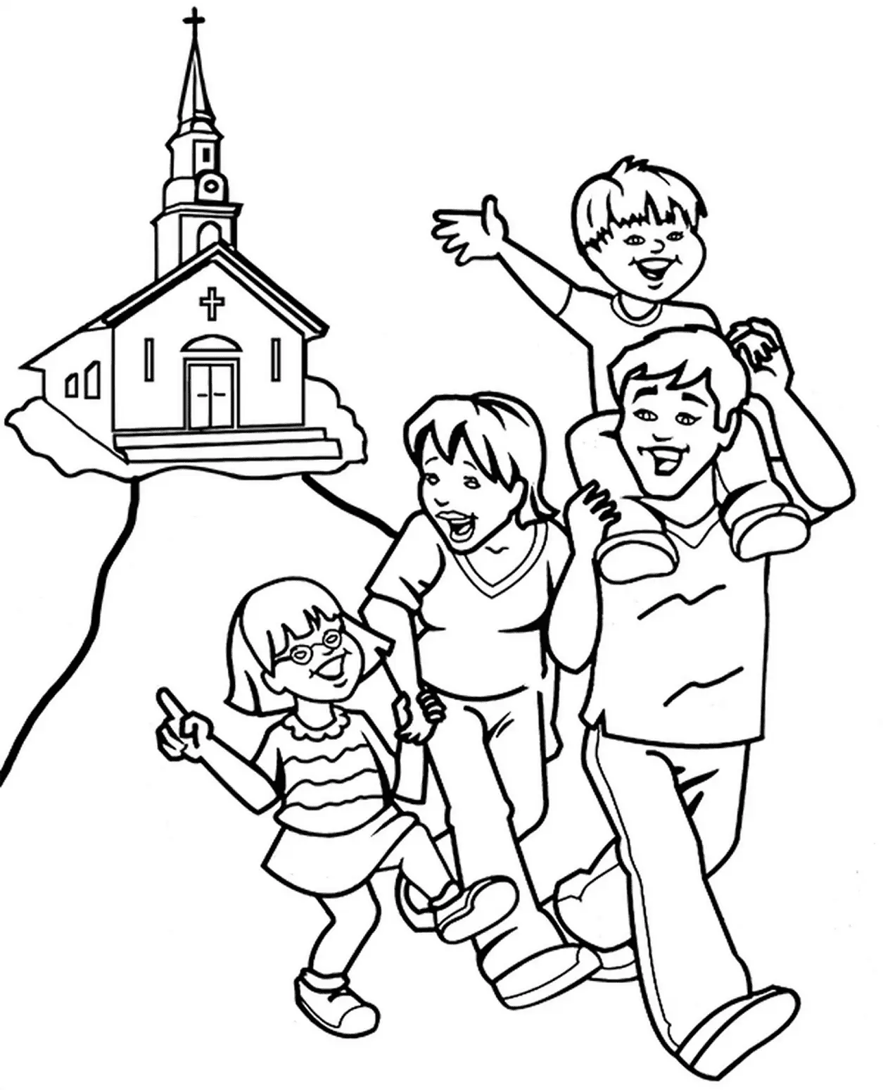 Desenhos de Family Para Colorir 21