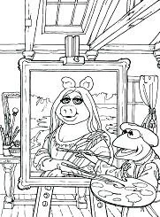 Famous paintings Coloring Pages 155