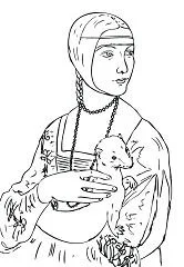 Famous paintings Coloring Pages 38