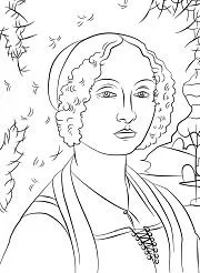 Famous paintings Coloring Pages 40