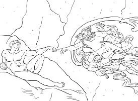 Famous paintings Coloring Pages 67