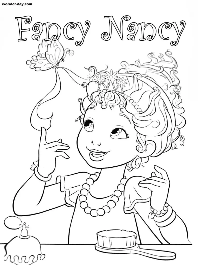 Fancy Nancy Para Colorear 16