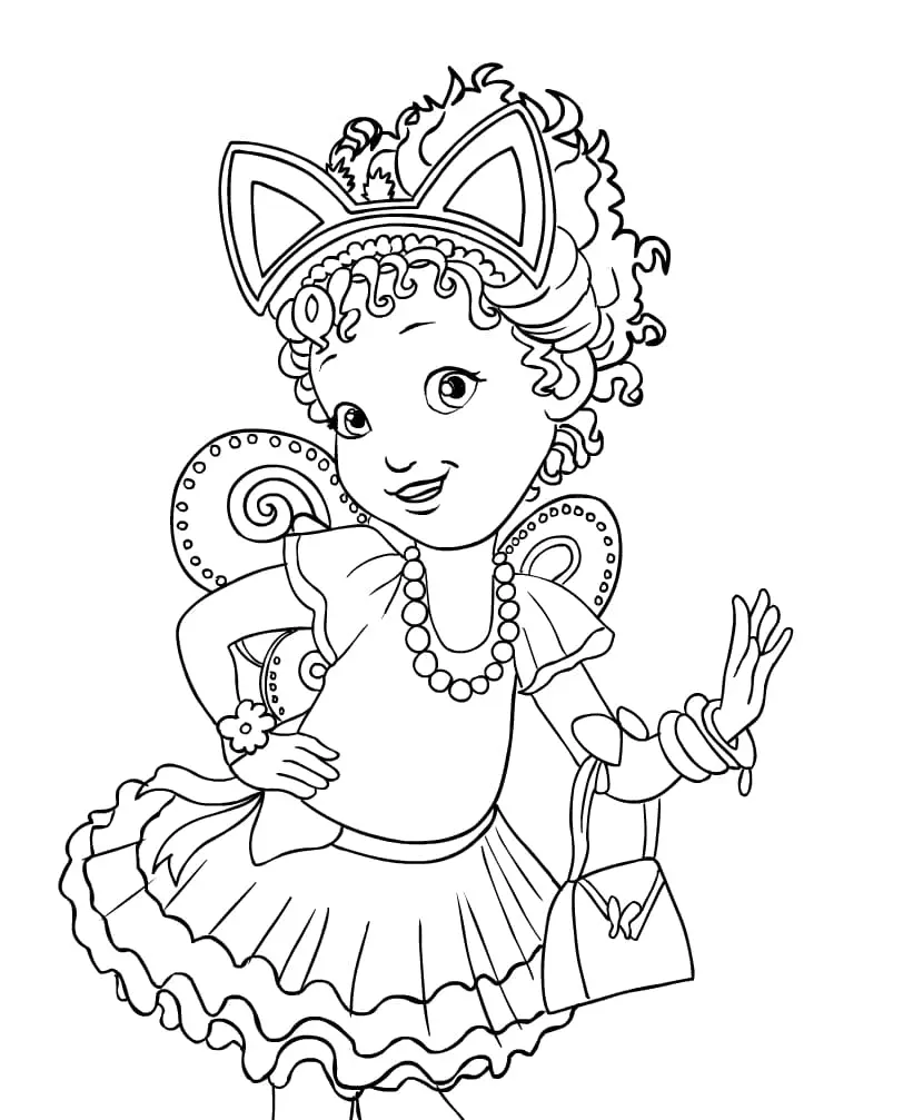 Fancy Nancy Para Colorear 3
