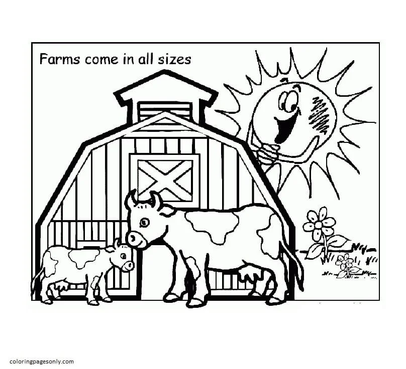Farm Animal Coloring Pages 23