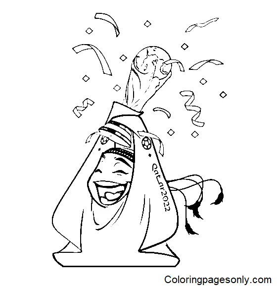 La Copa Mundial La Fifa 2022 Para Colorear 14