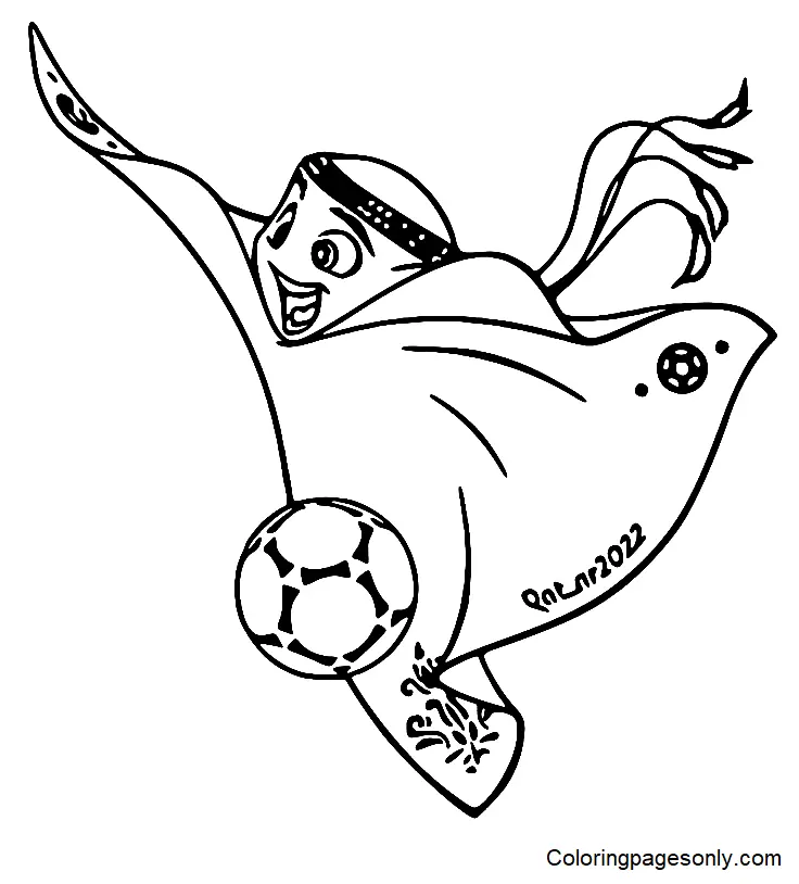 La Copa Mundial La Fifa 2022 Para Colorear 25