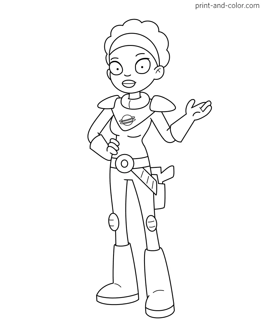 Final Space Para Colorear 26