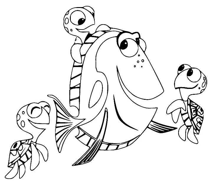 Finding Dory Coloring Pages 26