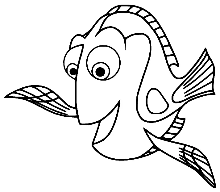 Finding Dory Coloring Pages 4