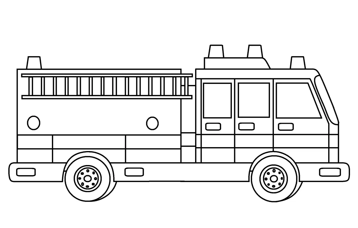 Feuerwehrwagen Ausmalbilder 35