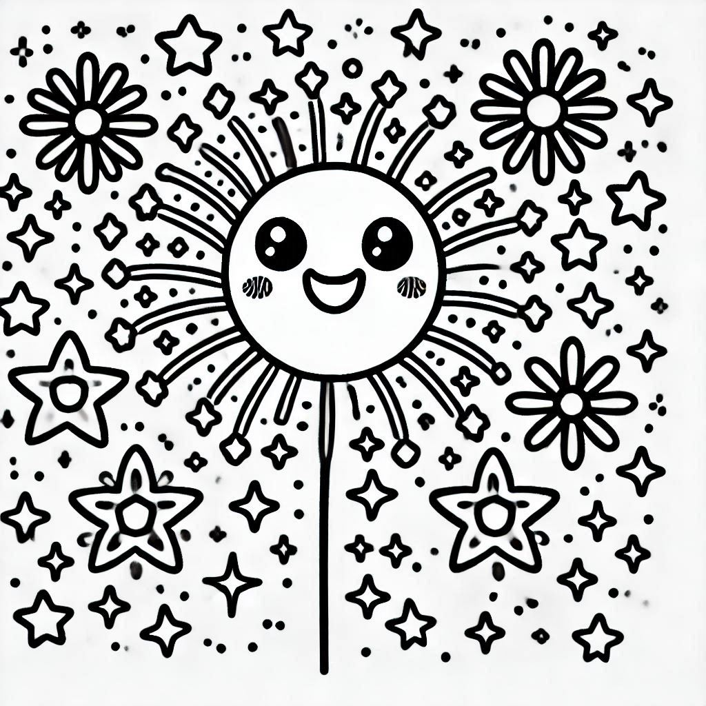 Fireworks coloring pages 50
