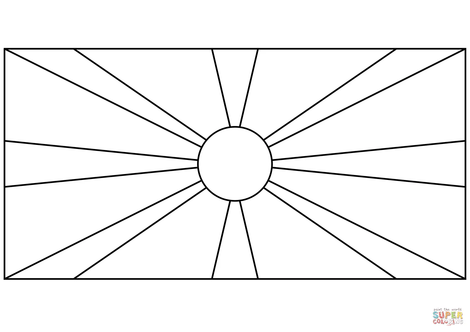 Bandeiras do Mundo para Colorir 9