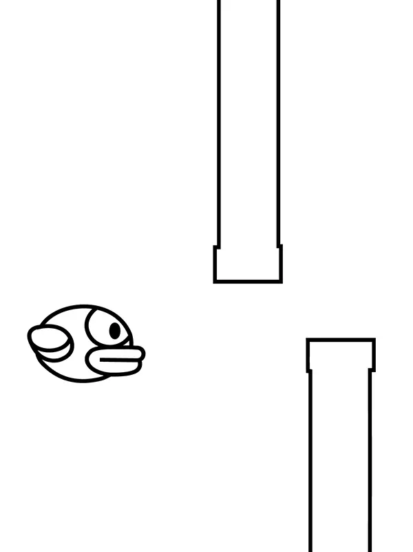 Flappy Bird Coloring Pages 9