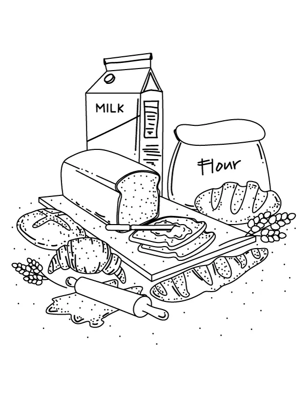 Flour Coloring Pages 9