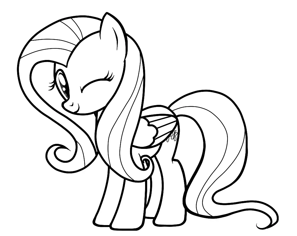 Fluttershy Coloring Pages 22