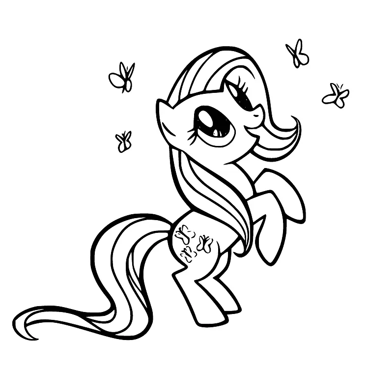 Fluttershy Coloring Pages 30