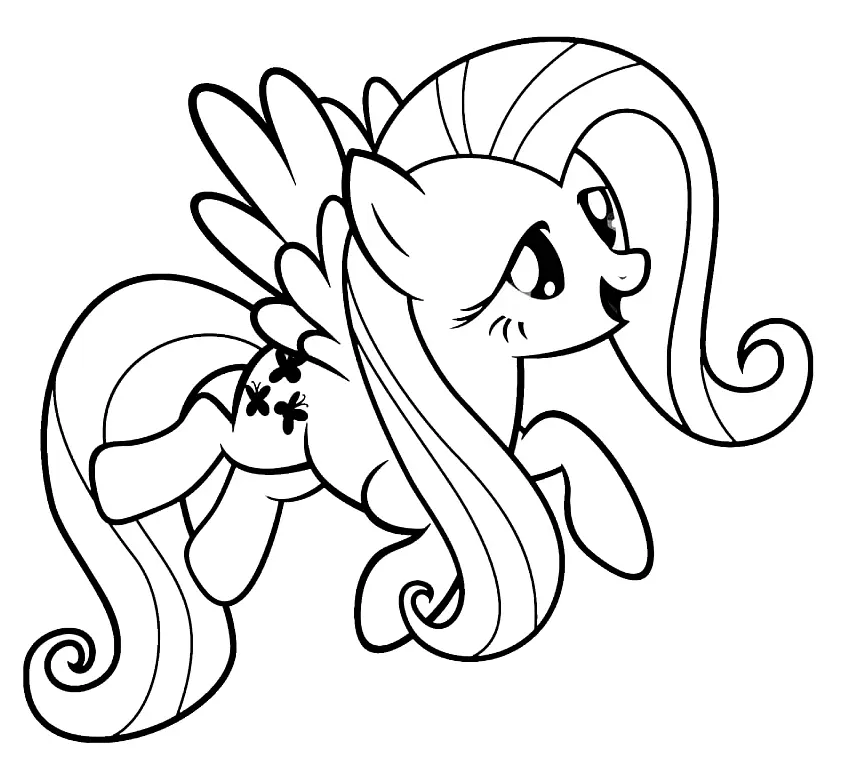 Fluttershy Coloring Pages 32
