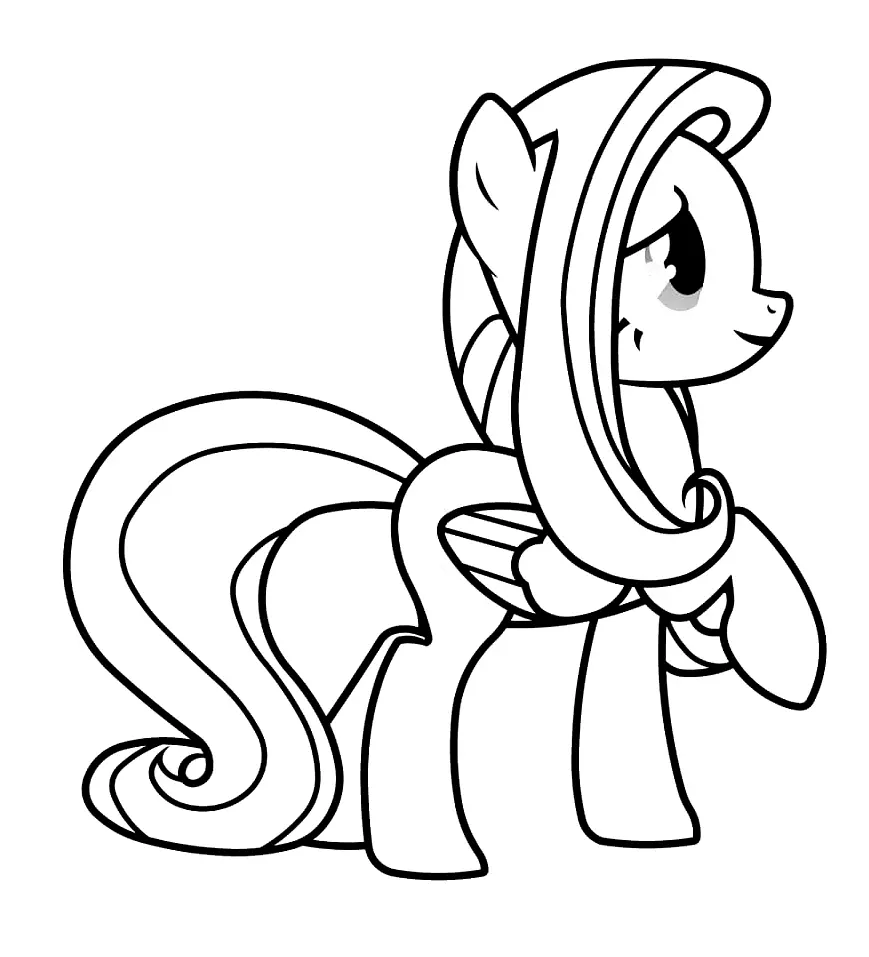 Fluttershy Coloring Pages 34