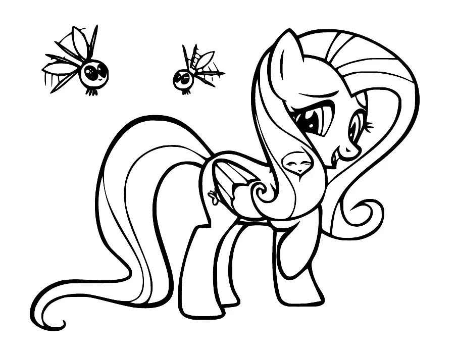 Fluttershy Coloring Pages 35