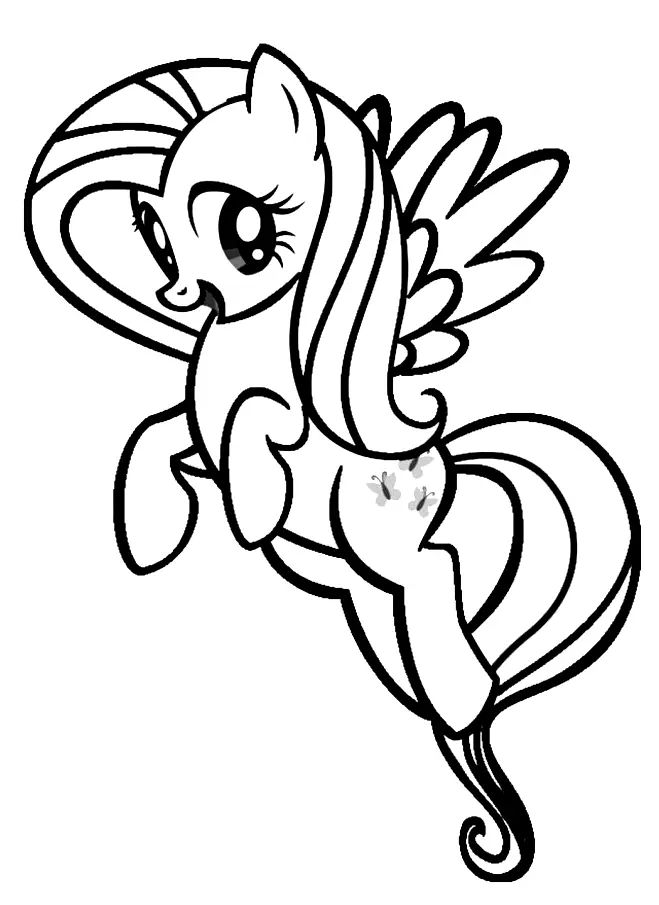 Fluttershy Coloring Pages 40
