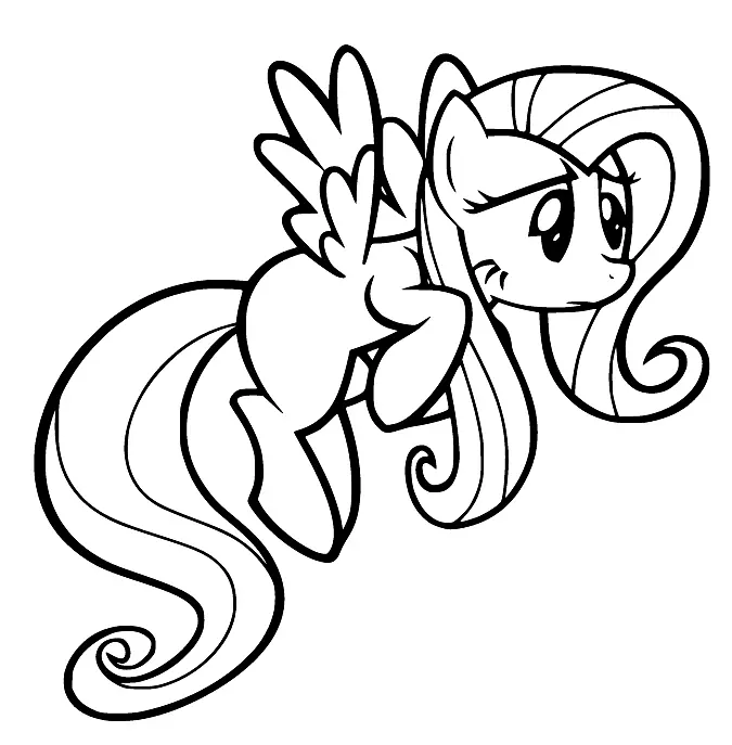 Fluttershy Coloring Pages 45