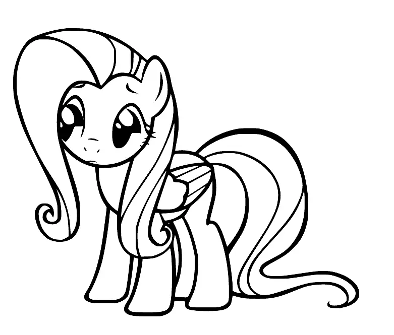 Fluttershy Coloring Pages 46