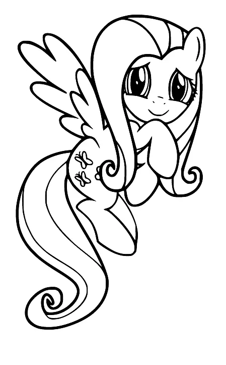 Fluttershy Coloring Pages 47