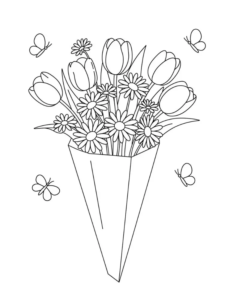 Waldblumen Ausmalbilder 8