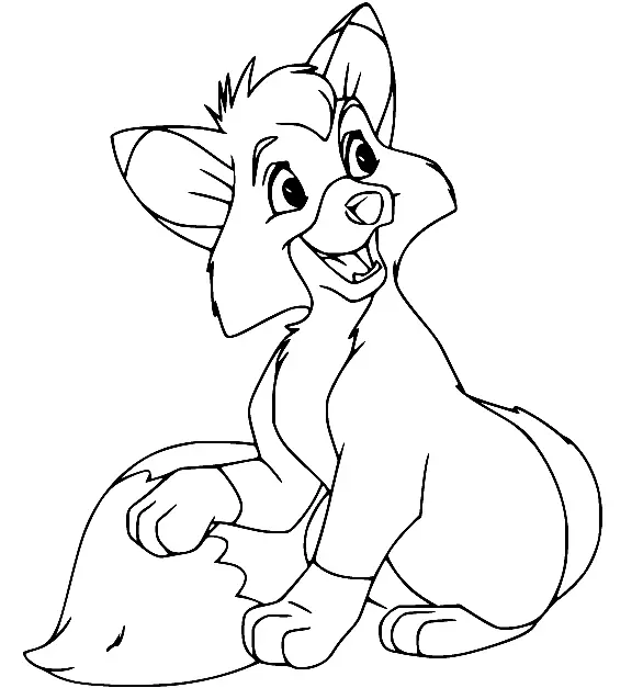Fuchs und der Hund Ausmalbilder 20