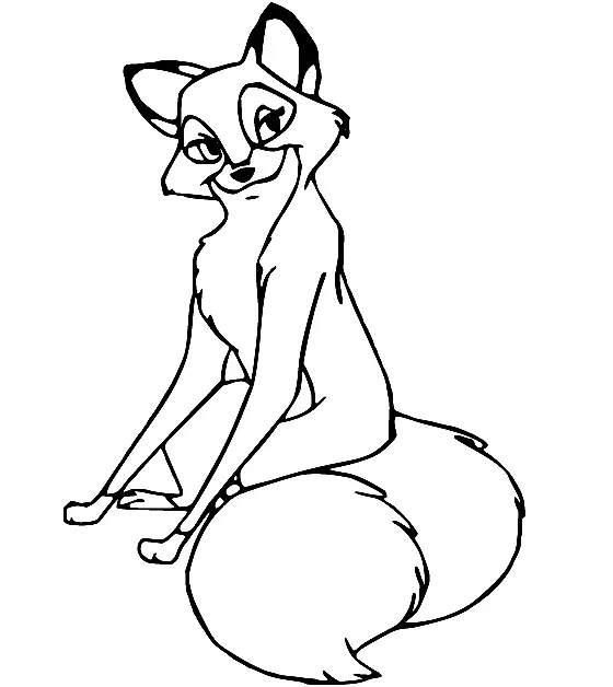 Fuchs und der Hund Ausmalbilder 26