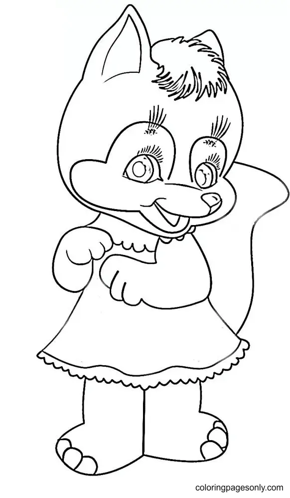 Fox Coloring Pages 51