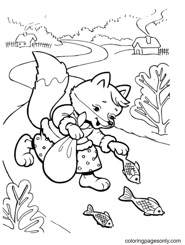 Fuchs Ausmalbilder 56