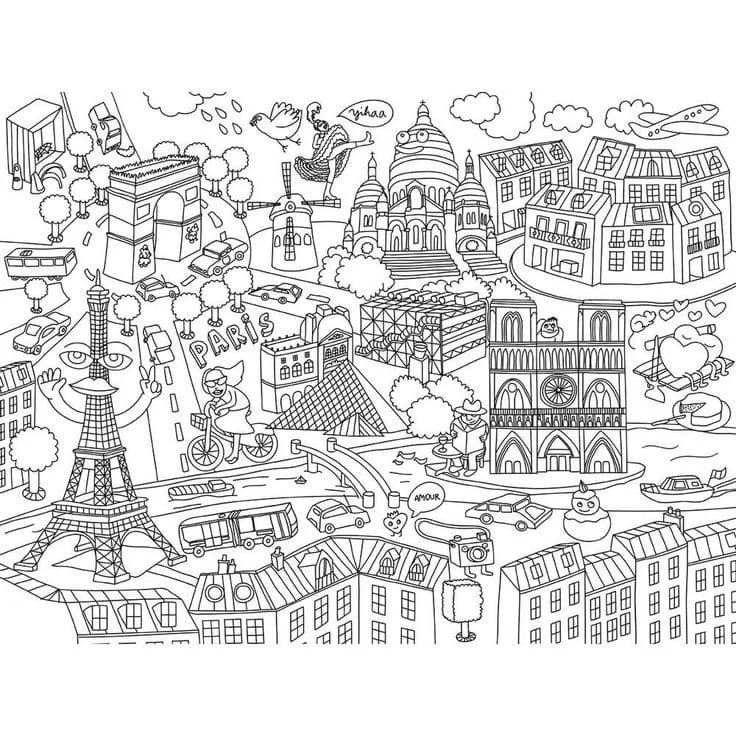 Frankreich Ausmalbilder 42