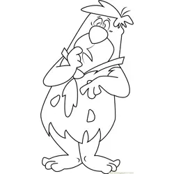 Fred Flintstone para Colorear 10