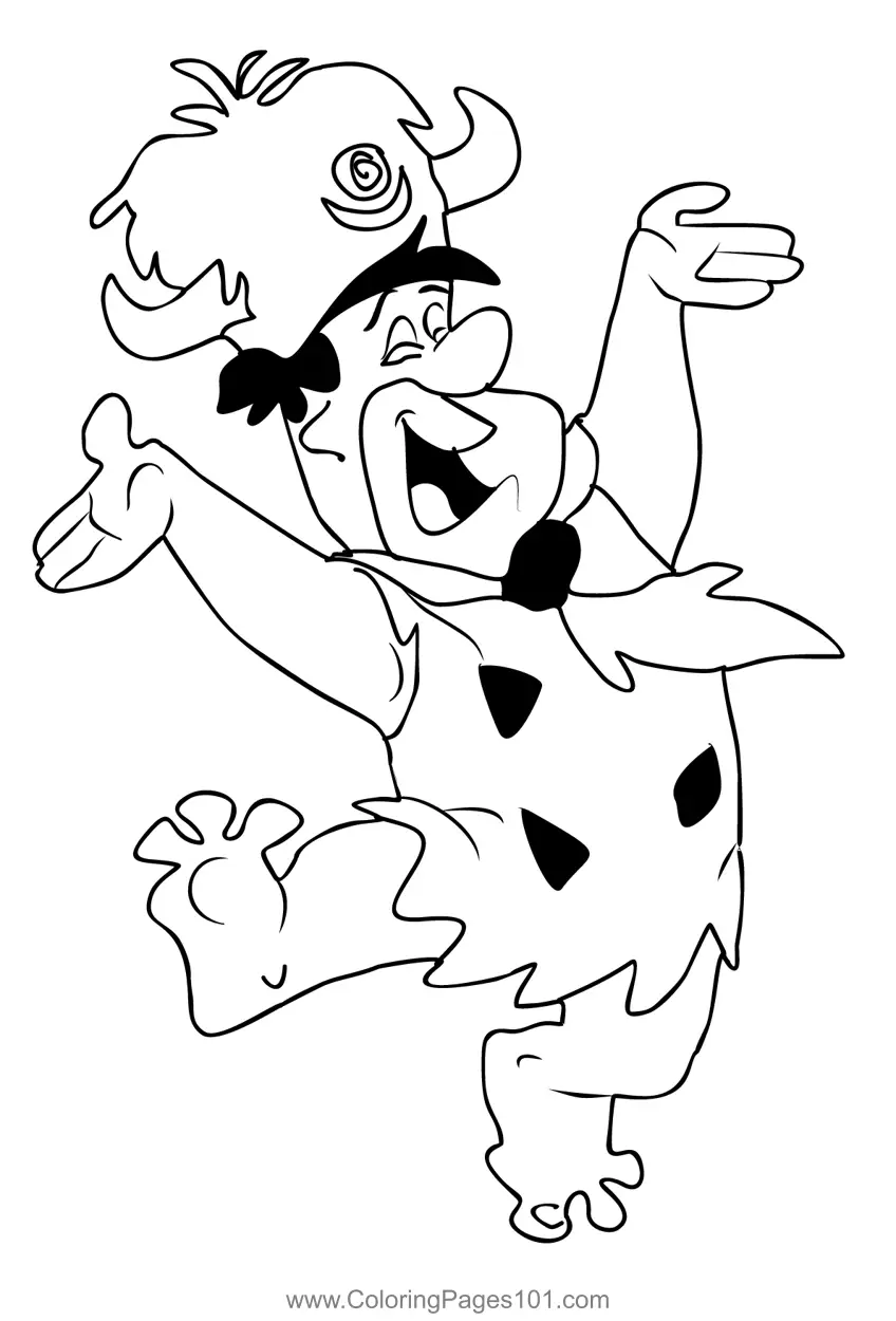 Fred Flintstone para Colorear 2