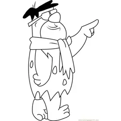 Fred Flintstone para Colorear 4