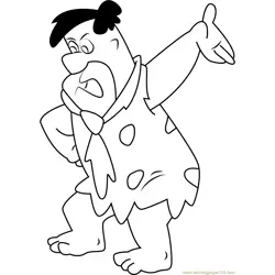 Fred Flintstone para Colorear 6