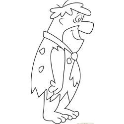 Fred Flintstone para Colorear 7